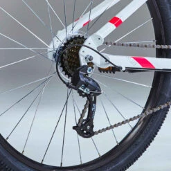 Rockrider VÉLO VTT ST 100 FEMME BLANC ROSE 27,5" -ProSportif Boutique velo vtt st 100 femme blanc rose 275quote 8