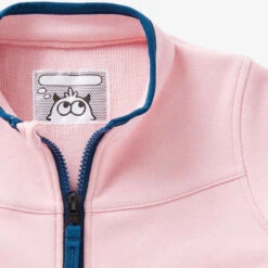 Veste 500 Baby Gym Fille Et Garçon Rose Poudré -ProSportif Boutique veste 500 baby gym fille et garcon rose poudre 3
