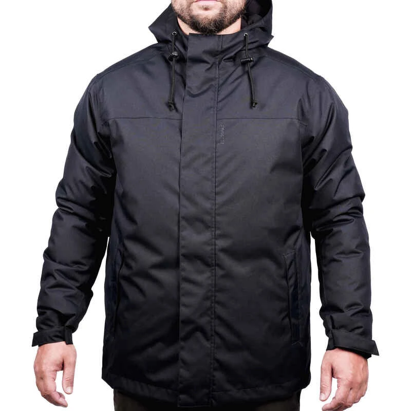 VESTE CHASSE CHAUDE IMPERMEABLE NOIRE 100 4 VESTE CHASSE CHAUDE IMPERMEABLE NOIRE 100 â Image 2