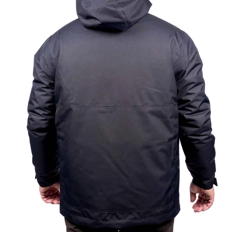 VESTE CHASSE CHAUDE IMPERMEABLE NOIRE 100 7 VESTE CHASSE CHAUDE IMPERMEABLE NOIRE 100 â Image 5
