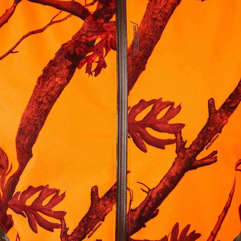 VESTE CHASSE IMPERMÉABLE SILENCIEUSE LIGHT CAMO FLUO 500 11 VESTE CHASSE IMPERMÉABLE SILENCIEUSE LIGHT CAMO FLUO 500 – Image 9