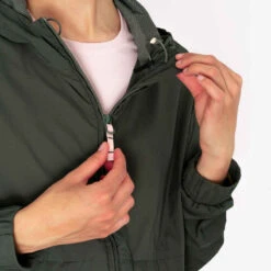 Kalenji Veste Running Coupe Vent Femme - Wind Breath Kaki -ProSportif Boutique veste coupe vent femme de running kaki 10