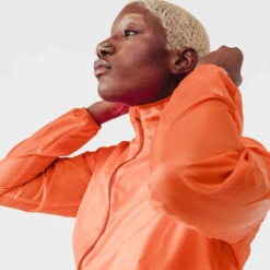 Kalenji Veste Running Coupe Vent Femme - Wind Corail 13 Kalenji Veste Running Coupe Vent Femme - Wind Corail -ProSportif Boutique veste coupe vent running run wind rose corail fluo femme 2