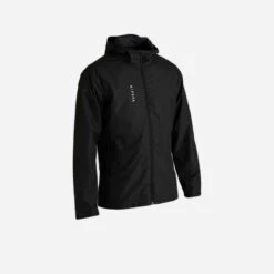 Kipsta Veste De Football Imperméable T100 Adulte Noir