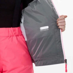 WEDZE VESTE DE SKI ENFANT CHAUDE ET IMPERMEABLE - 100 GRISE -ProSportif Boutique veste de ski enfant chaude et impermeable 100 grise 5