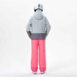 WEDZE VESTE DE SKI ENFANT CHAUDE ET IMPERMEABLE - 100 GRISE -ProSportif Boutique veste de ski enfant chaude et impermeable 100 grise 8