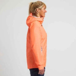 Tribord Veste Imperméable De Voile Femme SAILING 100 Corail Fluo -ProSportif Boutique veste impermeable de voile femme sailing 100 all over rose 2