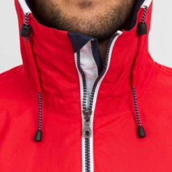 Tribord Veste Imperméable De Voile - Veste De Pluie SAILING 100 Homme Bleu Rouge -ProSportif Boutique veste impermeable de voile veste de pluie coupe vent sailing 100 homme navy 5