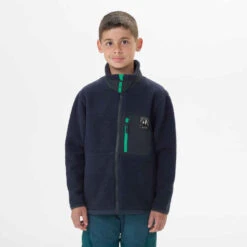 Quechua VESTE POLAIRE CHAUDE DE RANDONNEE - MH500 BLEUE MARINE - ENFANT 7-15 ANS -ProSportif Boutique veste polaire chaude de randonnee mh500 bleue marine enfant 7 15 ans 2