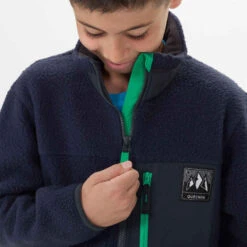 Quechua VESTE POLAIRE CHAUDE DE RANDONNEE - MH500 BLEUE MARINE - ENFANT 7-15 ANS -ProSportif Boutique veste polaire chaude de randonnee mh500 bleue marine enfant 7 15 ans 5