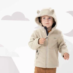 Quechua Veste Polaire De Randonnée - MH500 KID Beige - Enfant 2-6 Ans -ProSportif Boutique veste polaire de randonnee mh500 kid beige enfant 2 6 ans 4