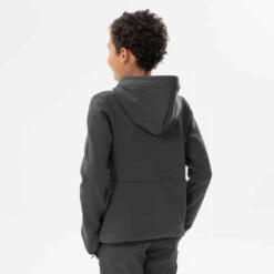 Quechua VESTE POLAIRE DE RANDONNEE - MH500 NOIRE GRISE - ENFANT 7-15 ANS -ProSportif Boutique veste polaire de randonnee mh500 noire grise enfant 7 15 ans 4