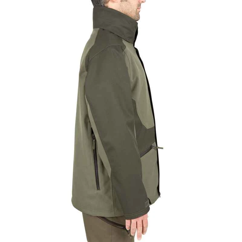 VESTE TRAQUE CHASSE SUPERTRACK 300 IMPERMEABLE VERT 8 VESTE TRAQUE CHASSE SUPERTRACK 300 IMPERMEABLE VERT – Image 6