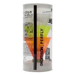 Volant De Badminton En Plastique PSC 100 X 3 - Blanc/Gris/Orange -ProSportif Boutique volant de badminton en plastique psc 100 x 3 blancslashgrisslashorange 5