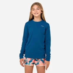 Water Tee Shirt Anti UV Enfant Manches Longues Surf Bleu -ProSportif Boutique water tee shirt anti uv surf manches longues junior bleu 4
