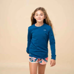 Water Tee Shirt Anti UV Enfant Manches Longues Surf Bleu -ProSportif Boutique water tee shirt anti uv surf manches longues junior bleu 6